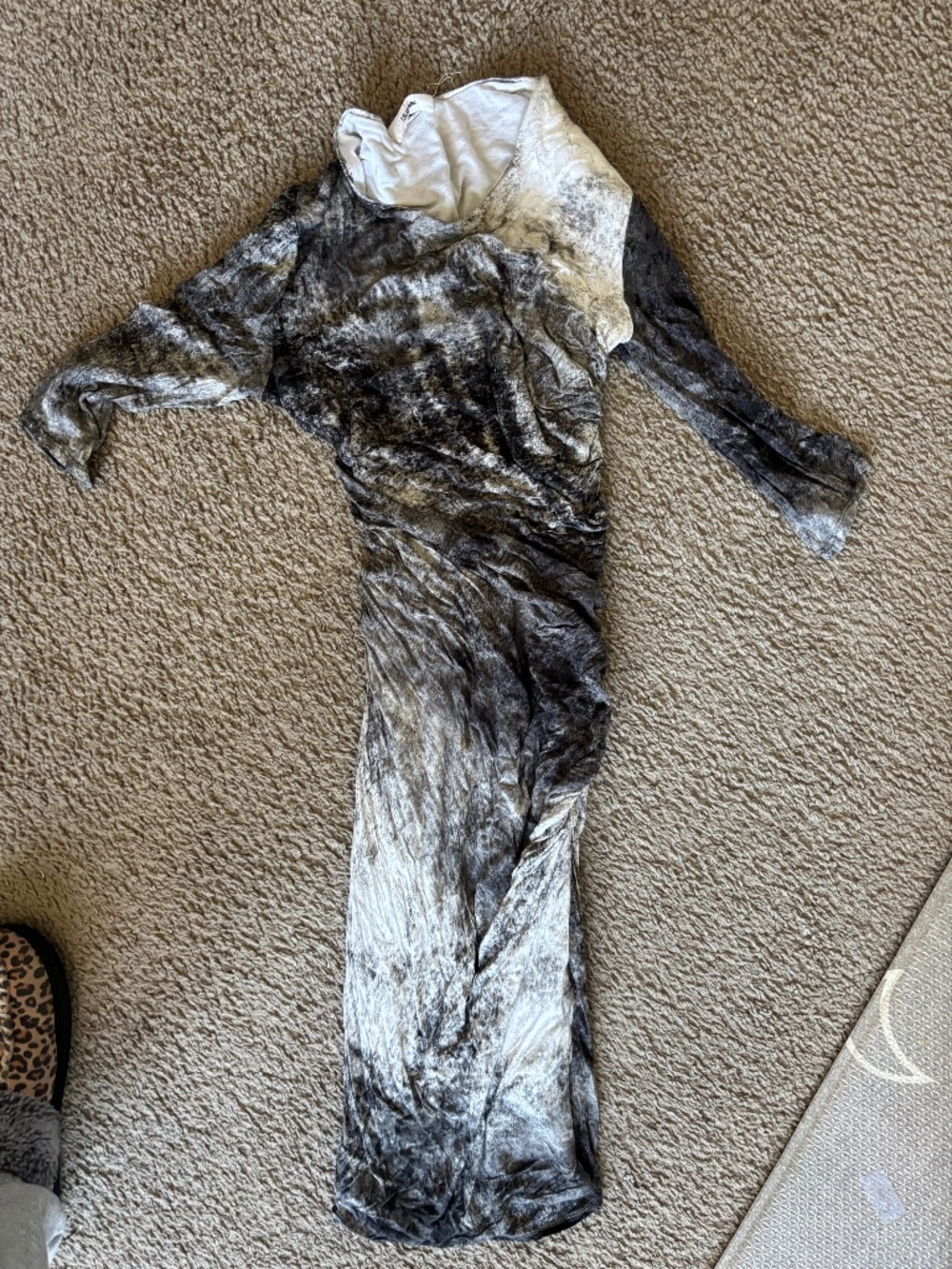 Helmet lang soft grey dress size Small